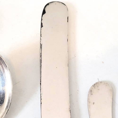 E.H.H. Smith Silver Co Marie Antoinette Silverplate Set of 40 1900's Monogram - Picture 10 of 13