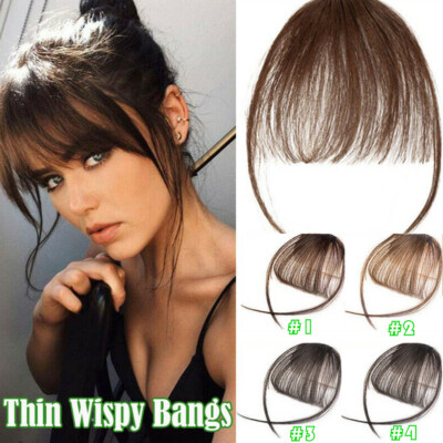 Thin Neat Wispy Bangs As Real Remy Human Hair Clip On Fringe Front Hairpiece Us Ebay Thin Neat Wispy Bangs As Real Remy Human Hair Clip On Fringe Front Hairpiece Us Ebay
