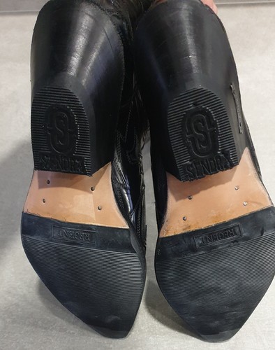 Cowboy - Westernstiefel Schwarz Leder Größe 37 - Bild 7 von 9