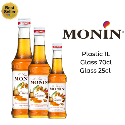 Monin Coffee & Cocktail Syrup Caramel 25cl, 70cl, 1L AS USED BY COSTA COFFEE eBay