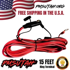 ATV SXS Battery Charger Cord Plug Adaptor For Tender Cable Quick Connect Long