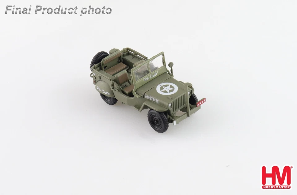 Hobby Master 1/72 HG4215 Willys Jeep US Army, Gen. George Patton, 1945 - Immagine 4 di 4