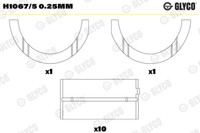 Glyco Kurbelwellenlager FüR Fiat Panda 169 1.1 141_ 750 1000 I.E Cat