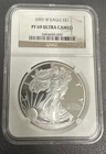 2001-W American Eagle 1 oz Proof Silver Dollar Proof 69 Ultra Cameo
