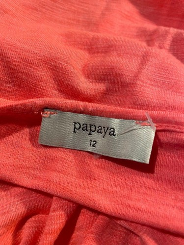 BLOUSE SHIRT CAMISOLE 12 SLEEVELESS SPAGHETTI STRAP ORANGE MATALAN WOMENS 4997 - Picture 3 of 7
