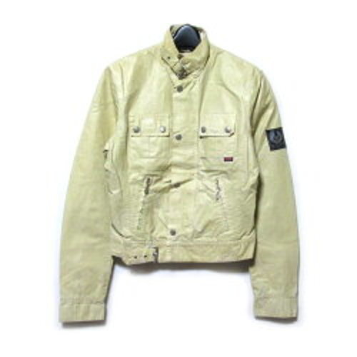 Belstaff Men's Tourist Oiled Jacket Yellow Wax 100% Cotton