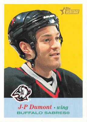 2001 Topps Heritage J.P. Dumont 61 Buffalo Sabres