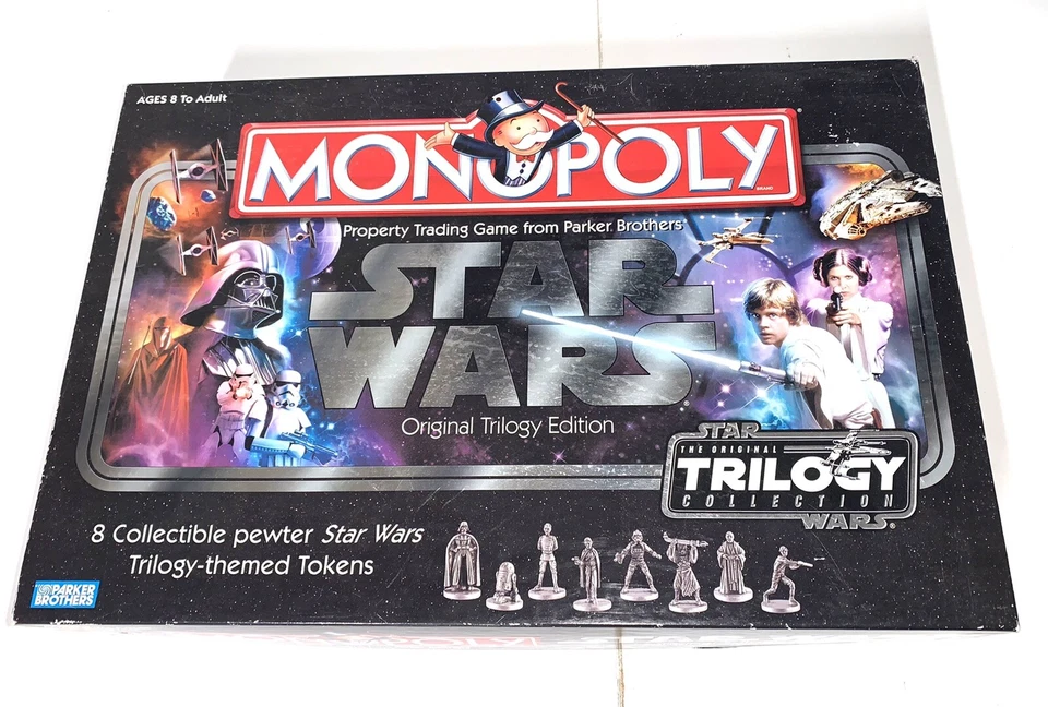 Tarjetas imperiales Star Wars Trilogy Edition Monopoly 2004 solamente Foto 4 de 4