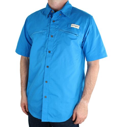 Magellan Outdoors Men's Fishing Shirt Classic Fit, Short Sleeve, Zip Pockets - Picture 3 of 21