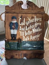 Beach House Wooden Wall Plaque Preowned