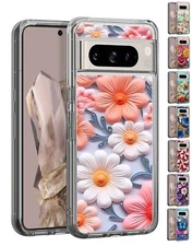 For Google Pixel 8 | 8 Pro - 3D Texture Design Impact Drop Proof Cover Case