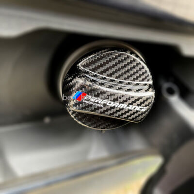Genuine Carbon Fiber Gas Fuel Cap Cover Fits BMW X3 X4 X5 X6 X7 M Performance