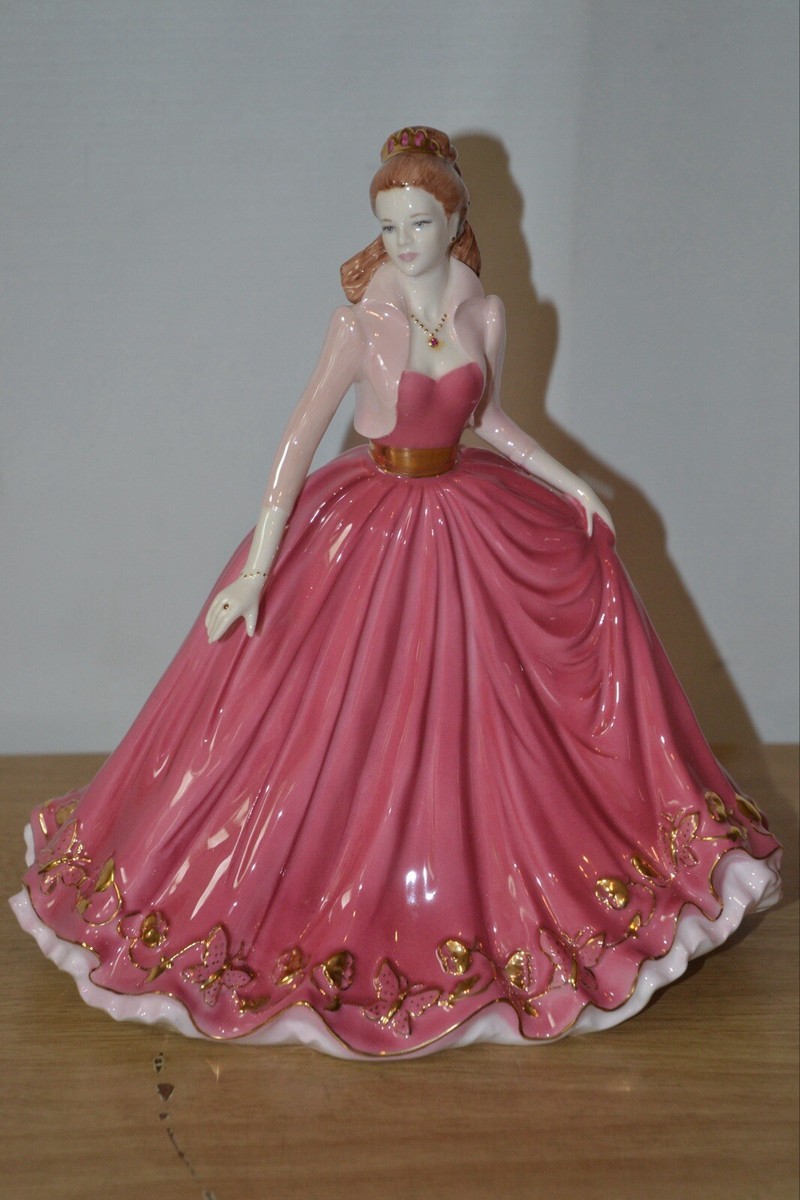 書 Coalport Figurines and Collectables UK Coalport Jenny Jack Glynn Burgundy Figurine Antique