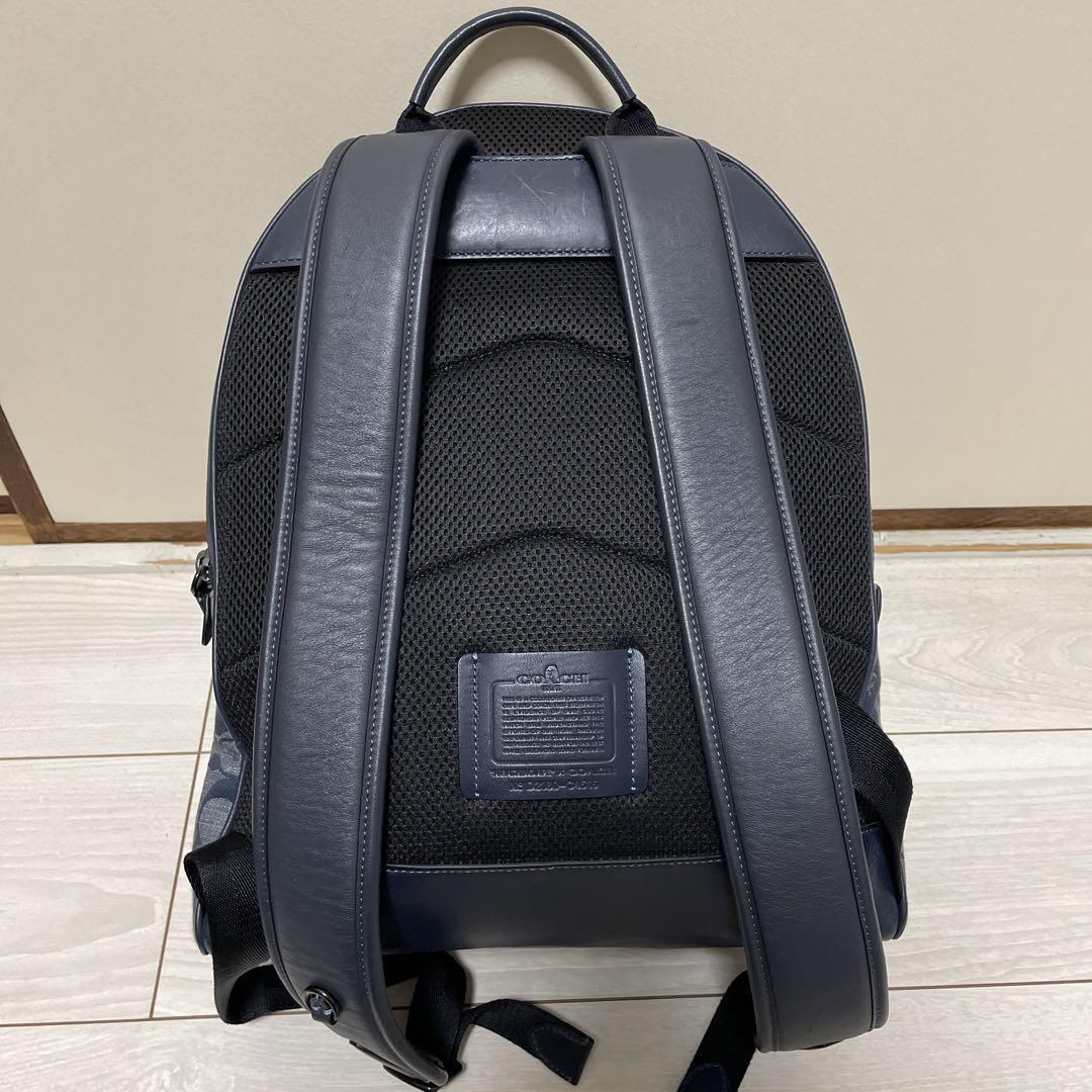 COACH  ×  BAPE  コラボ  BACKPACK Coach x BAPE Backpack Navy in Canvas/Leather - US