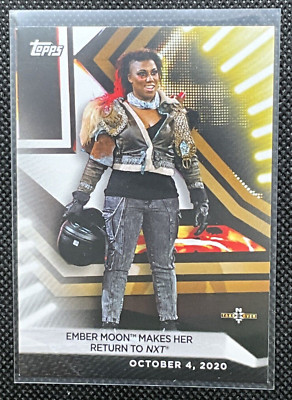 Ember Moon Makes Her... #79 WWE NXT Topps 2021 Women's Division Wrestling Card.