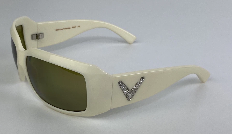Callaway White Golf Sunglasses Green NEOX Lenses Rhinestones C410WH G - Image 2 of 4