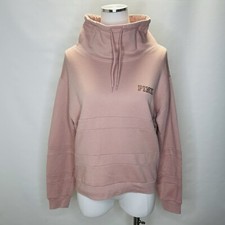 Victoria's Secret Pink Sweatshirt Pullover Cowl Funnel Neck Womens Size Small