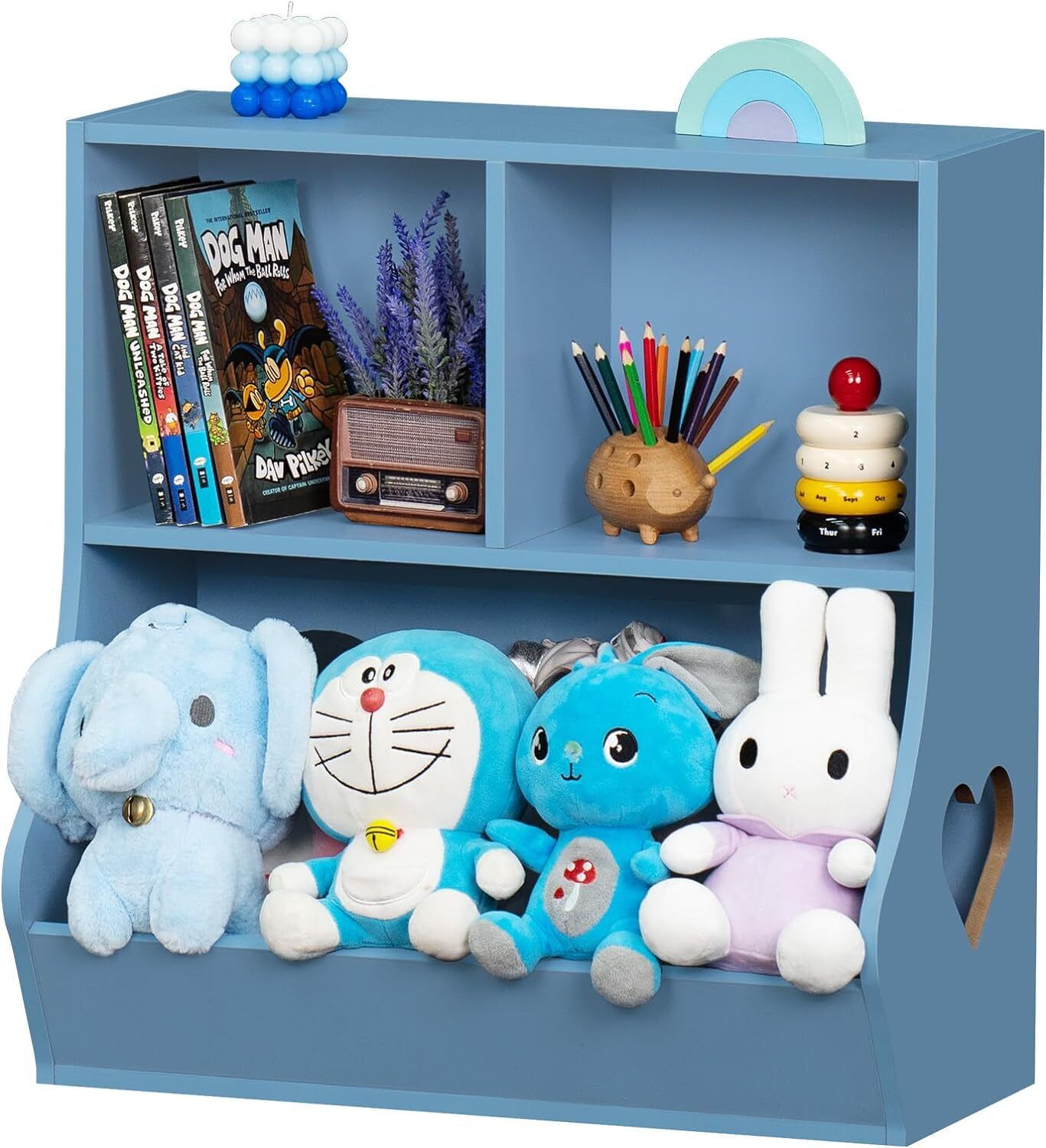 Kids Toy Storage Organizer Shelf - Bookcase Toy Cabinet for Playroom Nursery   (