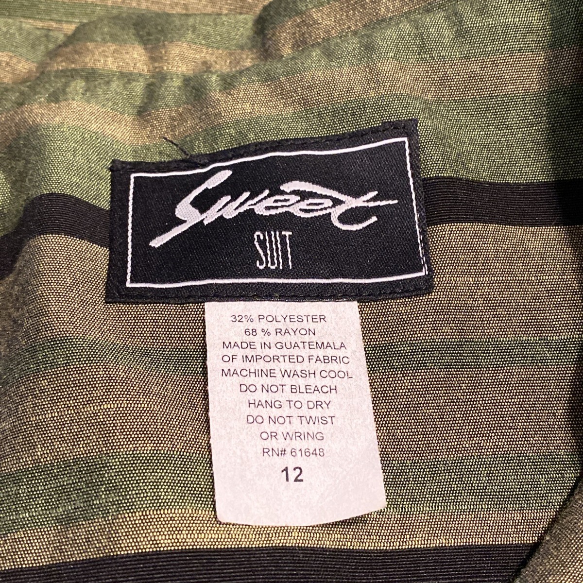 Sweet Suit Women's Blazer size 12, Long Sleeve-Multicolor Striped