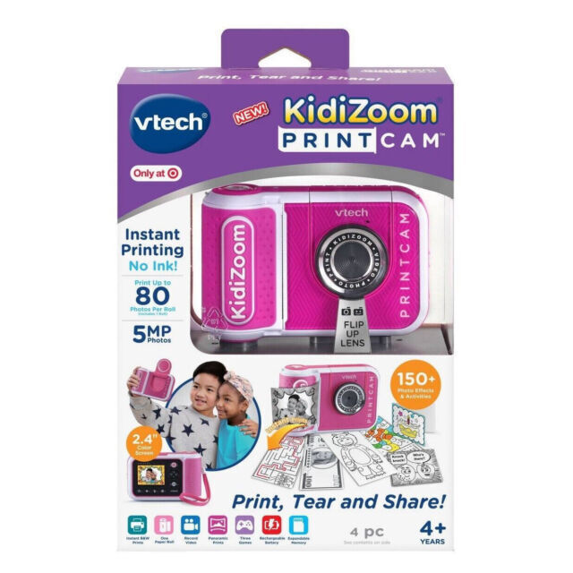 VTech KidiZoom Print Camera - Pink for sale online