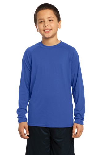 Sport-Tek YST700LS Youth Long Sleeve Ultimate Performance Crew T-Shirt - Picture 5 of 6