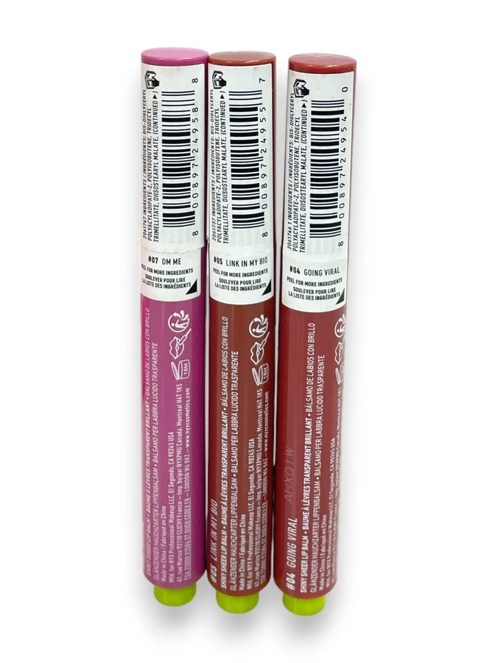 Bálsamo labial brillante NYX Fat Oil Slick Click (0,07 oz / 2 g) TÚ ELIGES EL COLOR Foto 2 de 2