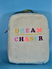 Cat & Jack Dream Chaser Backpack OffWhite Faux Fur Multicolor Embroidery