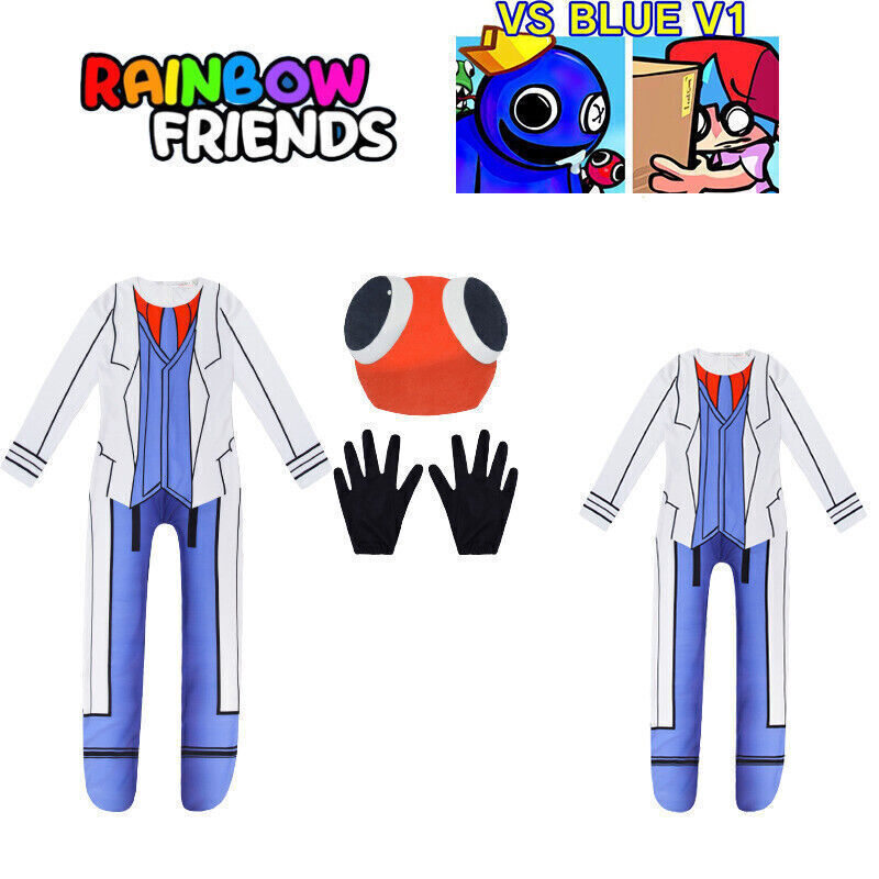 Kids Rainbow Friends Costume Red Ant Man Cosplay Jumpsuit Costume Suit