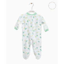Vintage Baby Cozy Bear Motif Sleepwear Footies