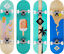 Miniaturansicht 1  - ROLLERCOASTER Skateboard Komplettboard Longboard FEATHERS + ICECREAM + PALMS +