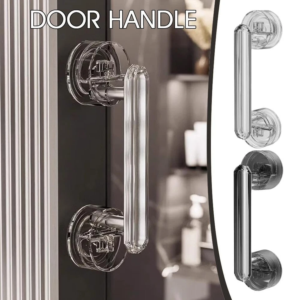 Maniglia a Ventosa per Porta e Vetro Antiscivolo Forte Bagno e Doccia - Immagine 3 di 4