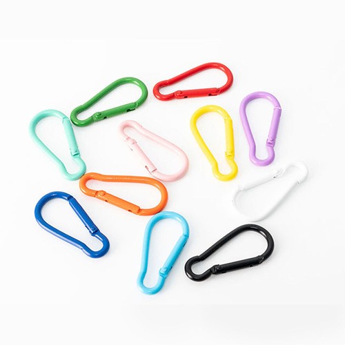1Pcs Colorfur Corabiner D Forme Clip Feder Clip Clie De Clie ▽ - Picture 5 of 23