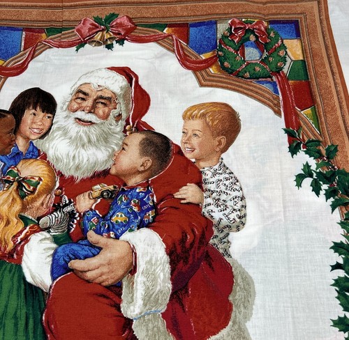 Menge 3 Vintage Daisy Kingdom #3732 Weihnachtsmann Kinder Wandhängung/Quilt Panel ""98 - Bild 7 von 18