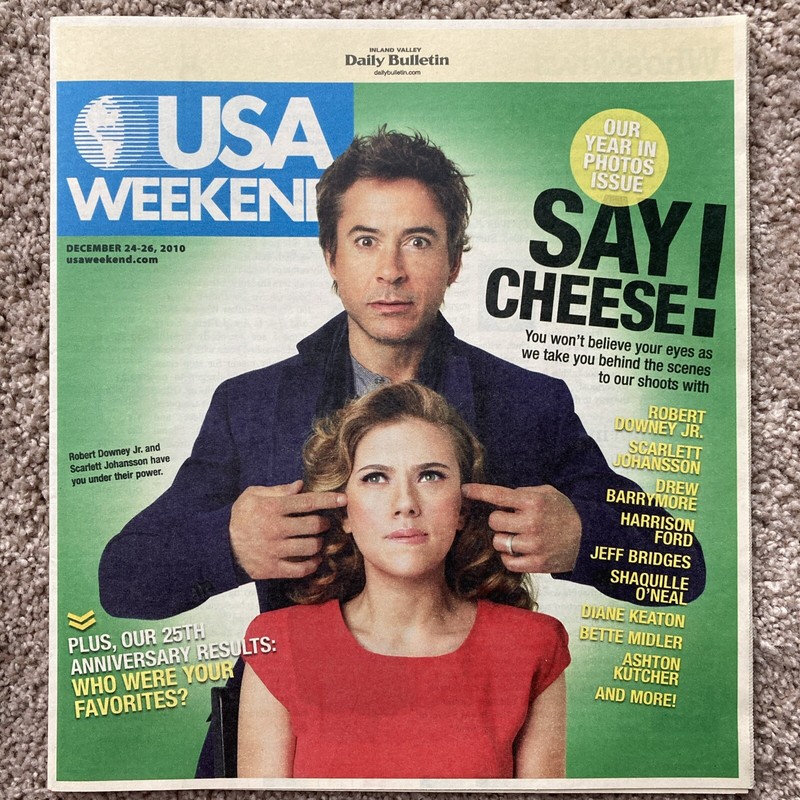  USA weekend magazine, December 24-26, 2010, Cover: year in photos