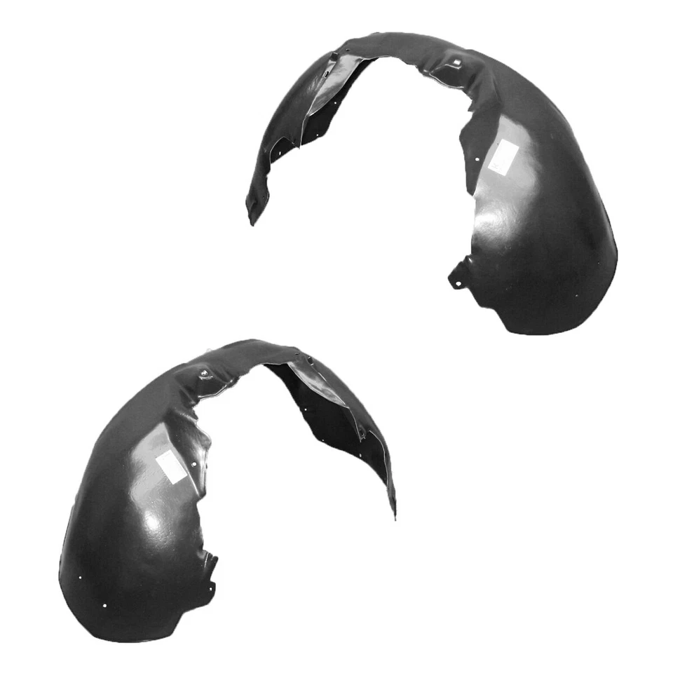 Front Left & Right Fender Liner Set w/ Clips For 2005-2008 Audi A4 3.2L S4 4.2 - Image 2 of 4