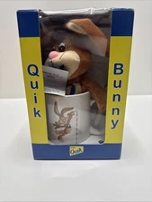 1998 Vintage Nestle Quik Bunny Mug Set - Plush Rabbit New in Original Box