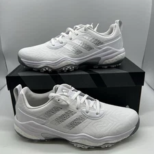 Adidas CodeChaos 25 ID8732 White Silver Grey Men 10.5 Spikeless Golf Shoes