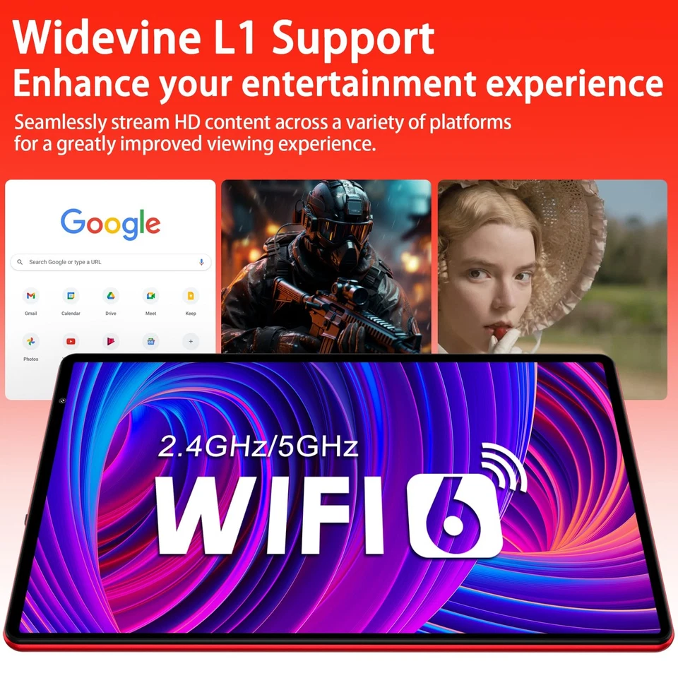 Android 15 Tablet with Keyboard Mouse, 20GB RAM + 128GB ROM (Expand to 1TB), ... - Image 4 of 4