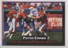 1993 Pro Set Power Power Combos Karl Mecklenburg Michael Brooks #8 0w8