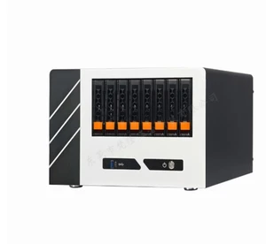 NAS 8-Bay Serveur de stockage avec Fente PCIe MATX Enveloppe de la planche à chaleur