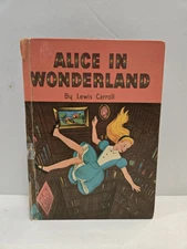 1955 ALICE IN WONDERLAND & THRU THE LOOKING GLASS Lewis Carroll WHITMAN HC