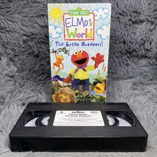 Elmos World The Great Outdoors VHS Tape 2003 Sesame Street Muppets Kids PBS