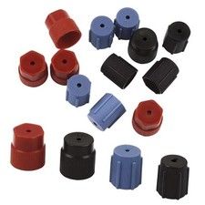 20 Pcs 13mm  16mm Car AC Service Valve Cap AC High Low Pressure Port Caps, AC