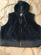 Calia by Carrie Underwood hooded vest dark green size small