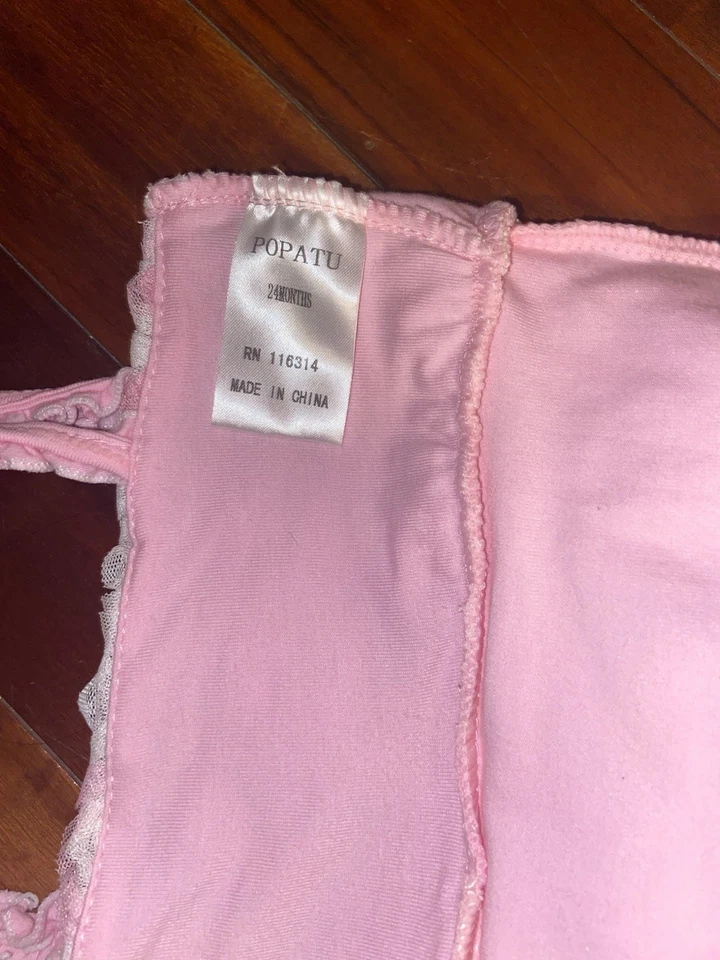 Popatu Vestido Tul Rosa Floral Body Talla 24 Meses Foto 4 de 4