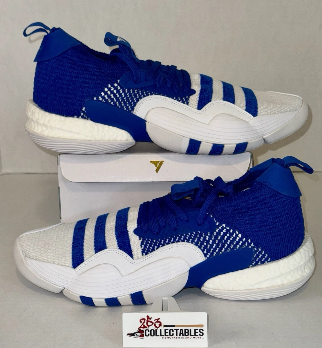 Adidas Trae Young 2 Royal Blue White Stripe Athletic Sneakers Mens Size 14 NWT Size 14 - adidas Trae Young 2 Royal Blue | eBay main image 3