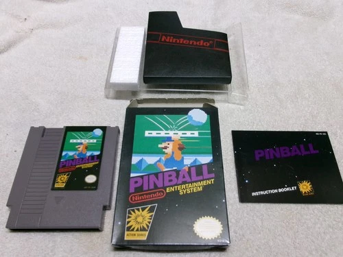 #608 Pinball Nintendo NES Black Box CIB NEW game, box, manual