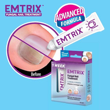 Emtrix Nail Treatment 10ml Heals Fungus, Cracking, Yellowing Nails Repairs