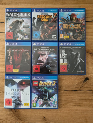 PS4 Spiele Bundle   8 Top Games im Paket - The Last of Us, Metal Gear