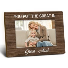Great Aunt Picture Frames 4x6 Great Aunt Gifts Wooden Picture Frame Aunt Fram...